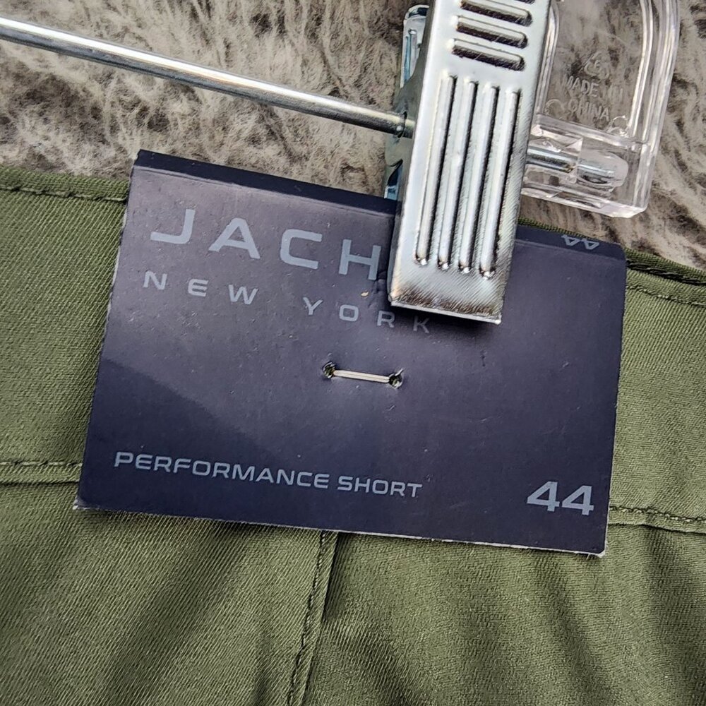 Jachs Shorts Mens 44 Olive Green Stretch High Rise Performance *NWT* - Picture 12 of 15